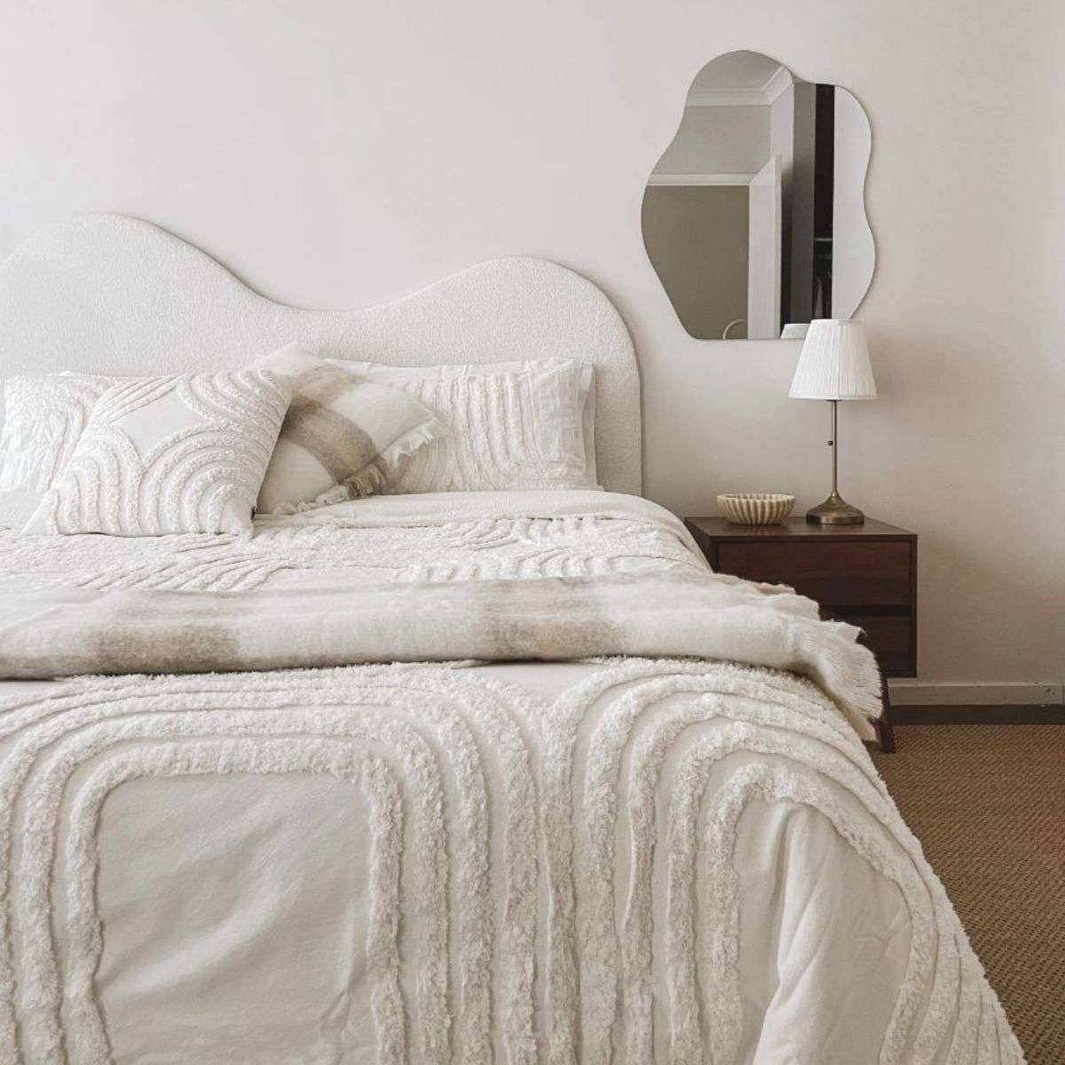 Omari Frameless Pond Shaped Mirror