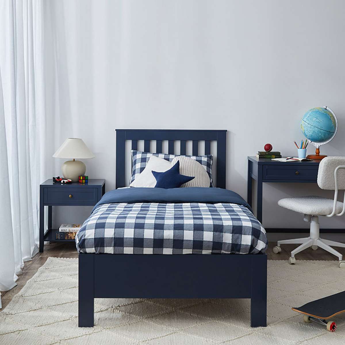 Hamptons Double Bed - Midnight