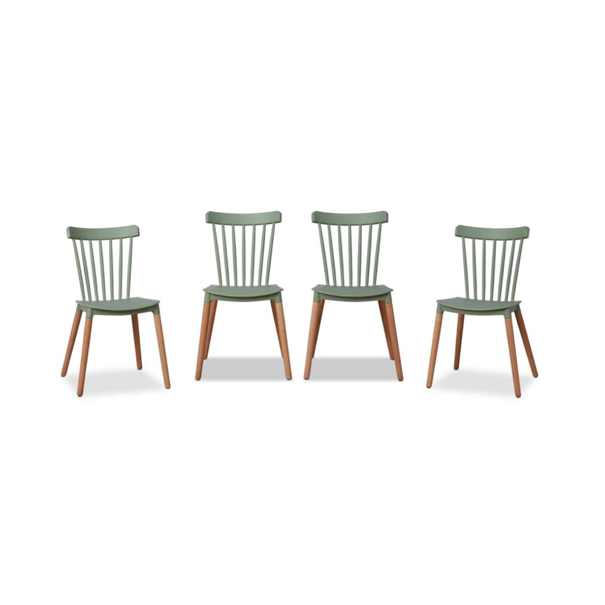 Frida Dining Chair - Sage Green Set of Four Bundle