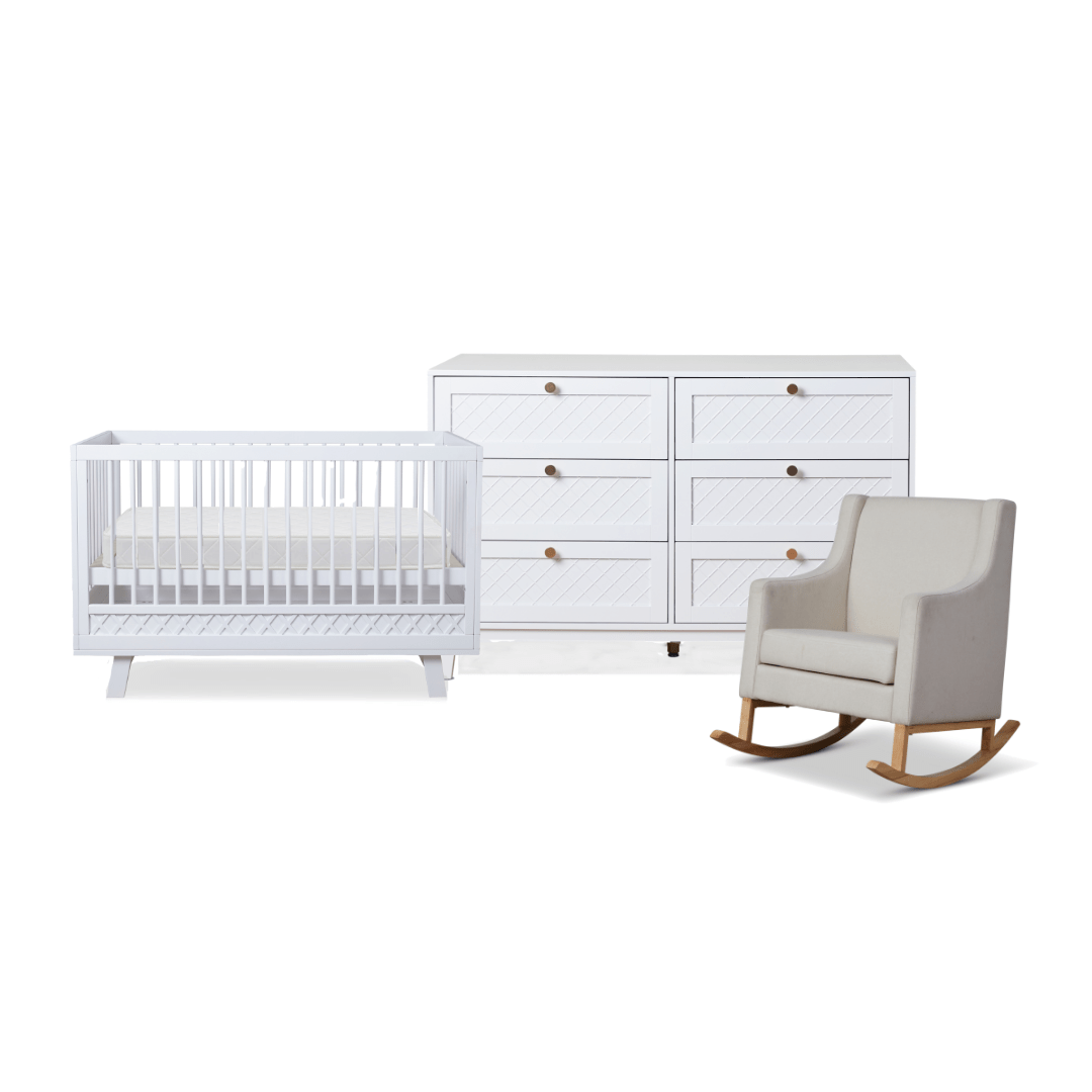 Genevieve Four Piece Nursery Set – Serene Comfort | Mocka NZ