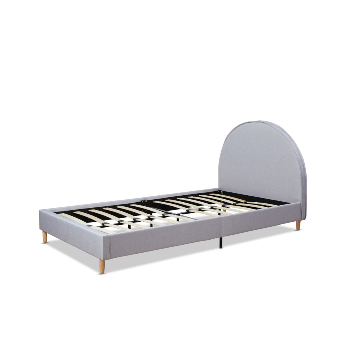 Imogen King Single Bed - Light Grey