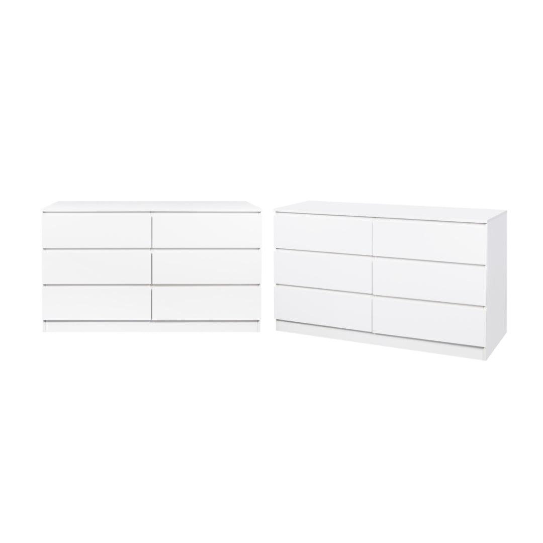 Jolt Six Drawer Storage - Bundle - White | Mocka NZ