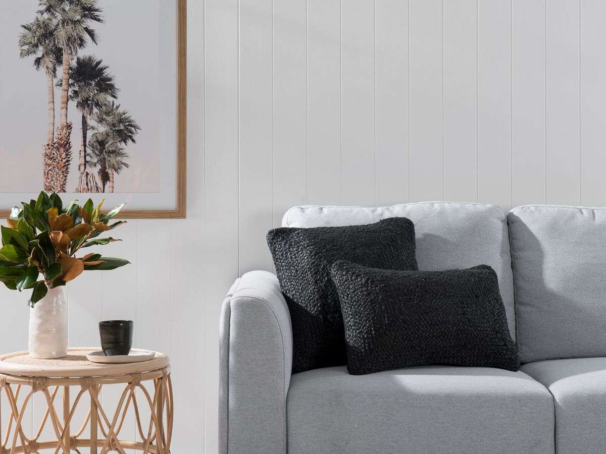 Buddina Cushion Cover - Square - Black - SECONDS