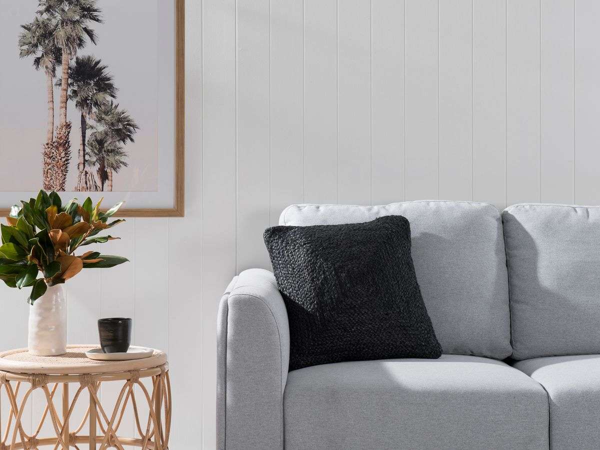 Buddina Cushion Cover - Square - Black - SECONDS