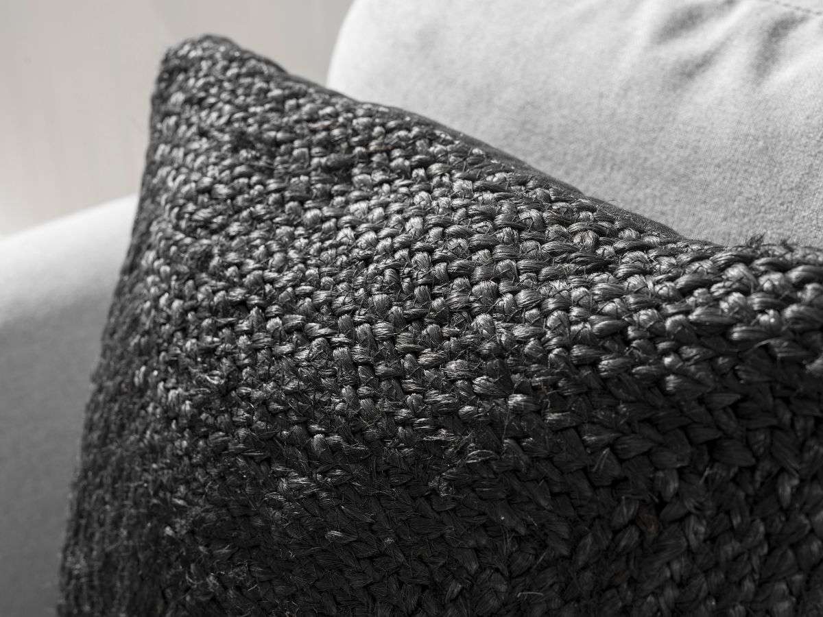 Buddina Cushion Cover - Square - Black - SECONDS