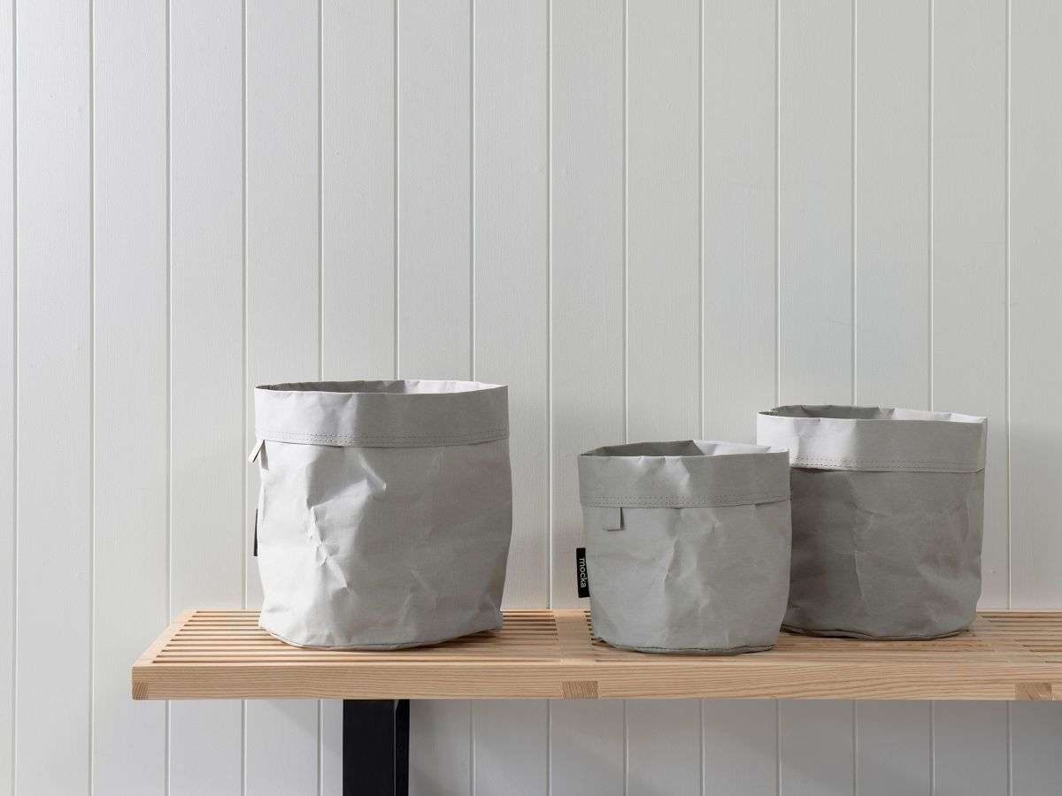 Etta Basket Set - Round - Grey - SECONDS