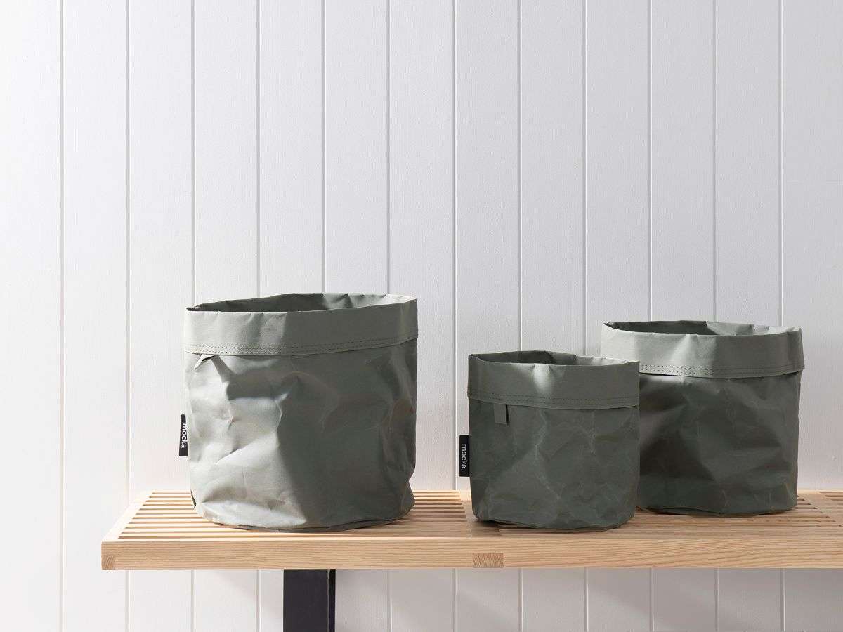 Etta Basket Set - Round - Khaki - SECONDS