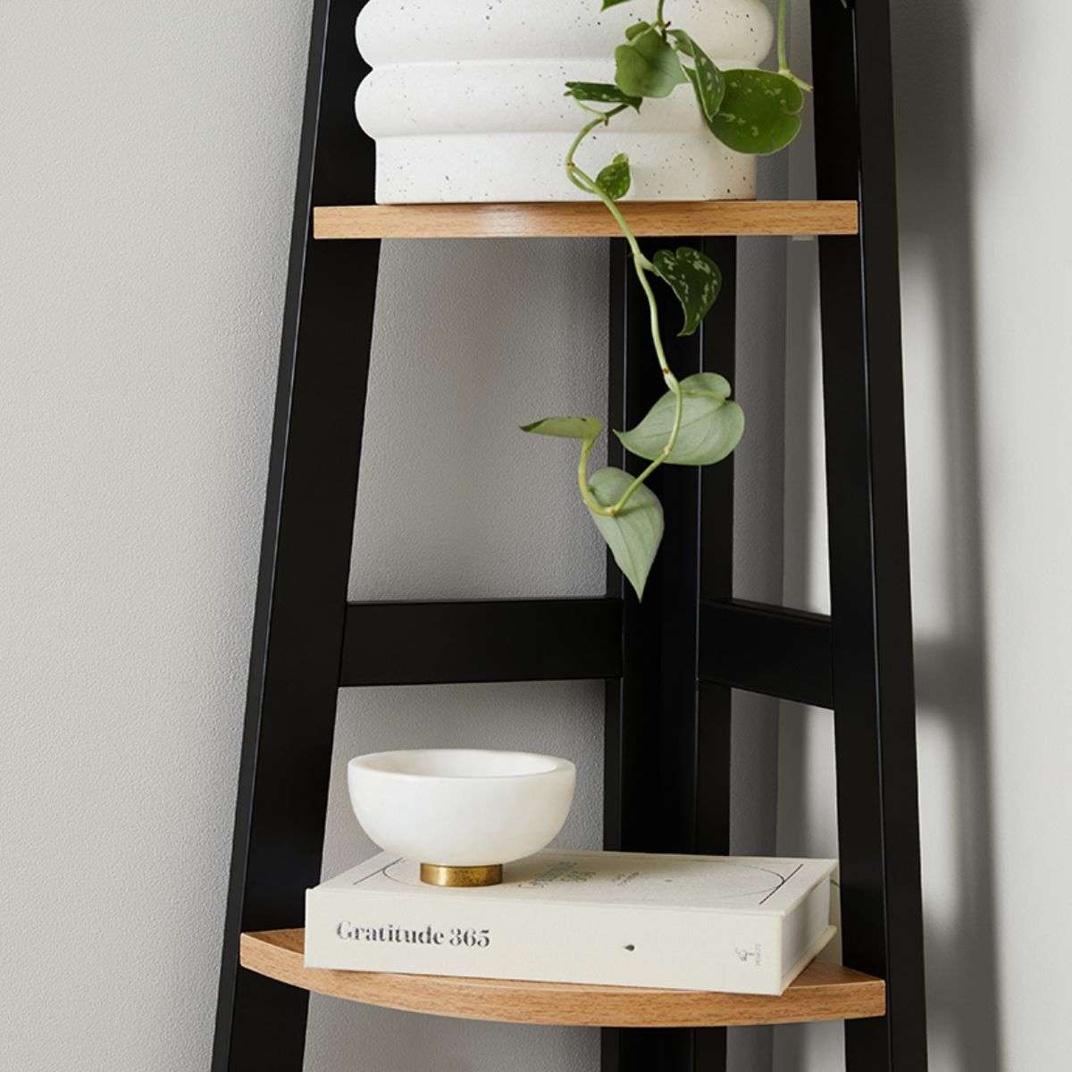 Porto Corner Shelves - Black