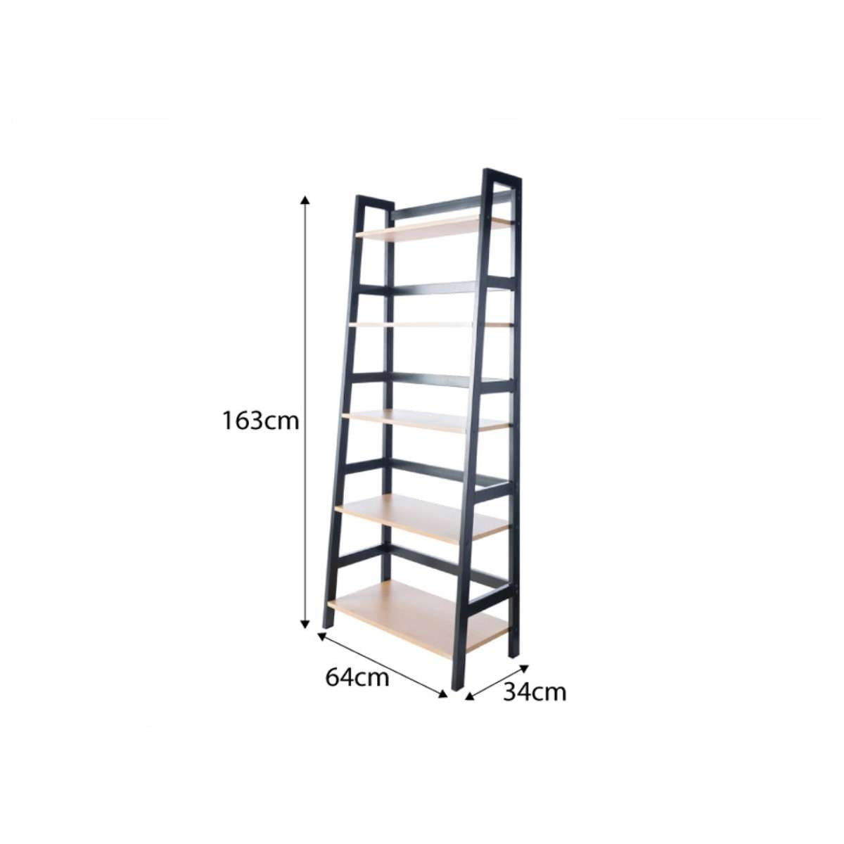 Porto Five Shelves - Black