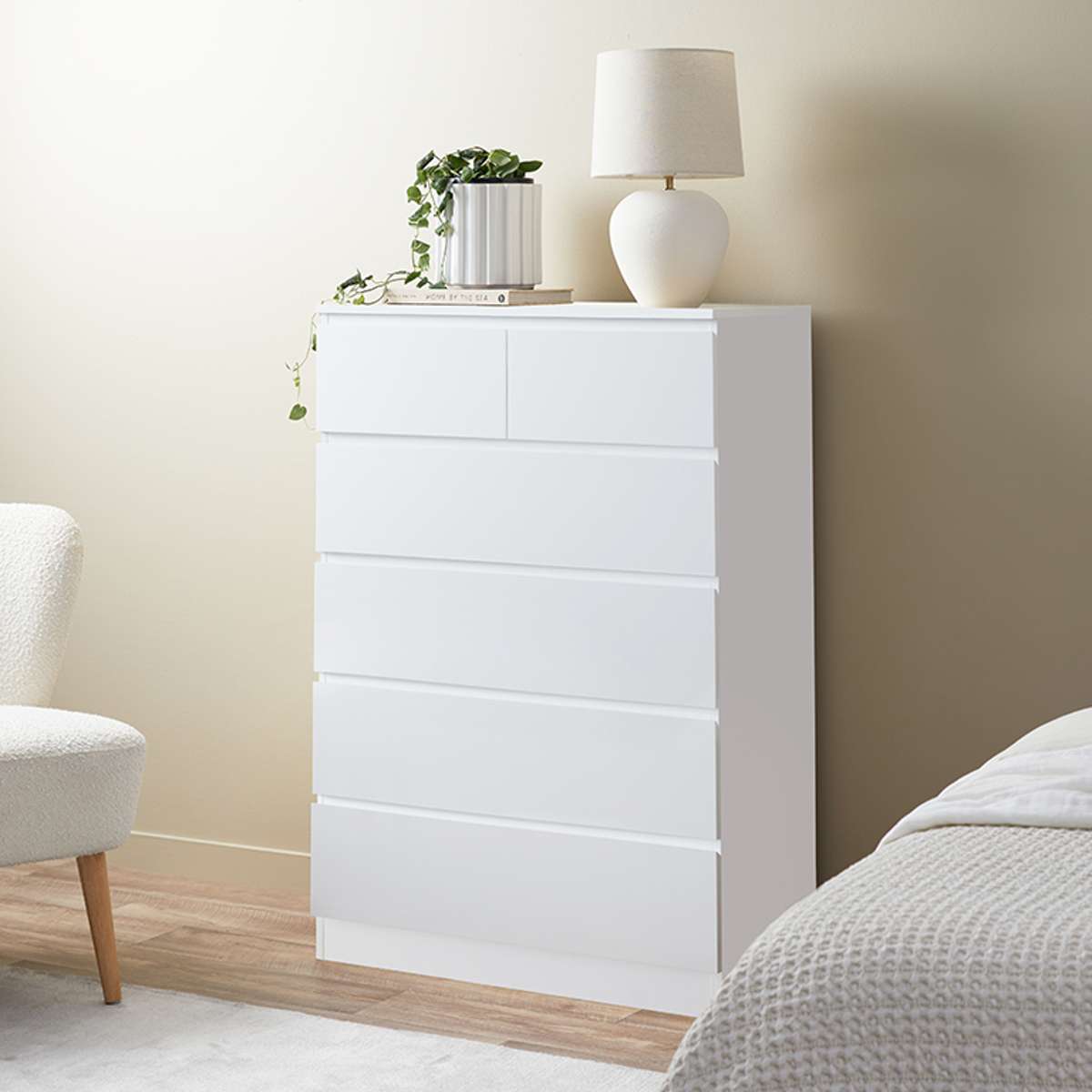 Jolt Tallboy Drawers - White