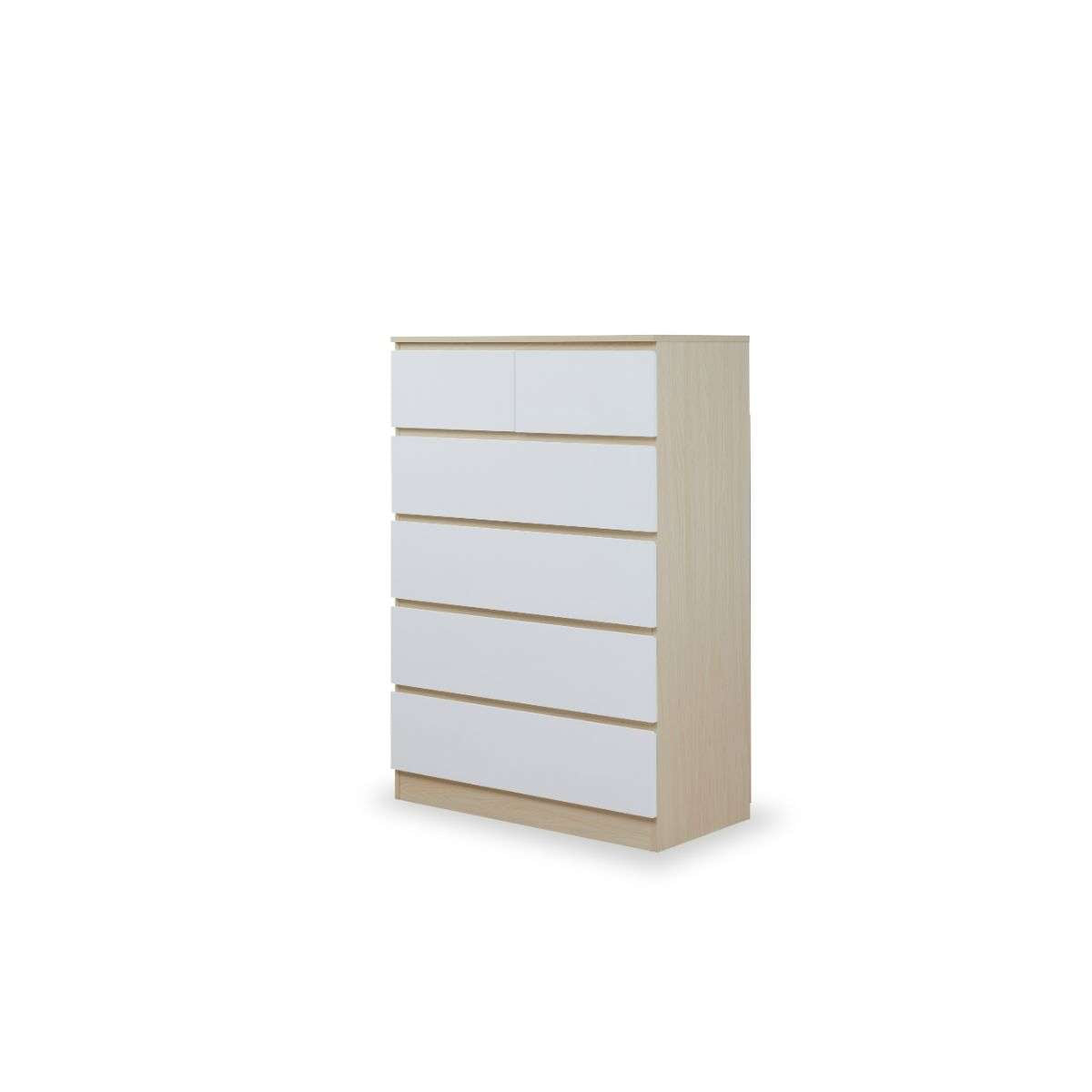 Jolt Tallboy Drawers - Natural/White