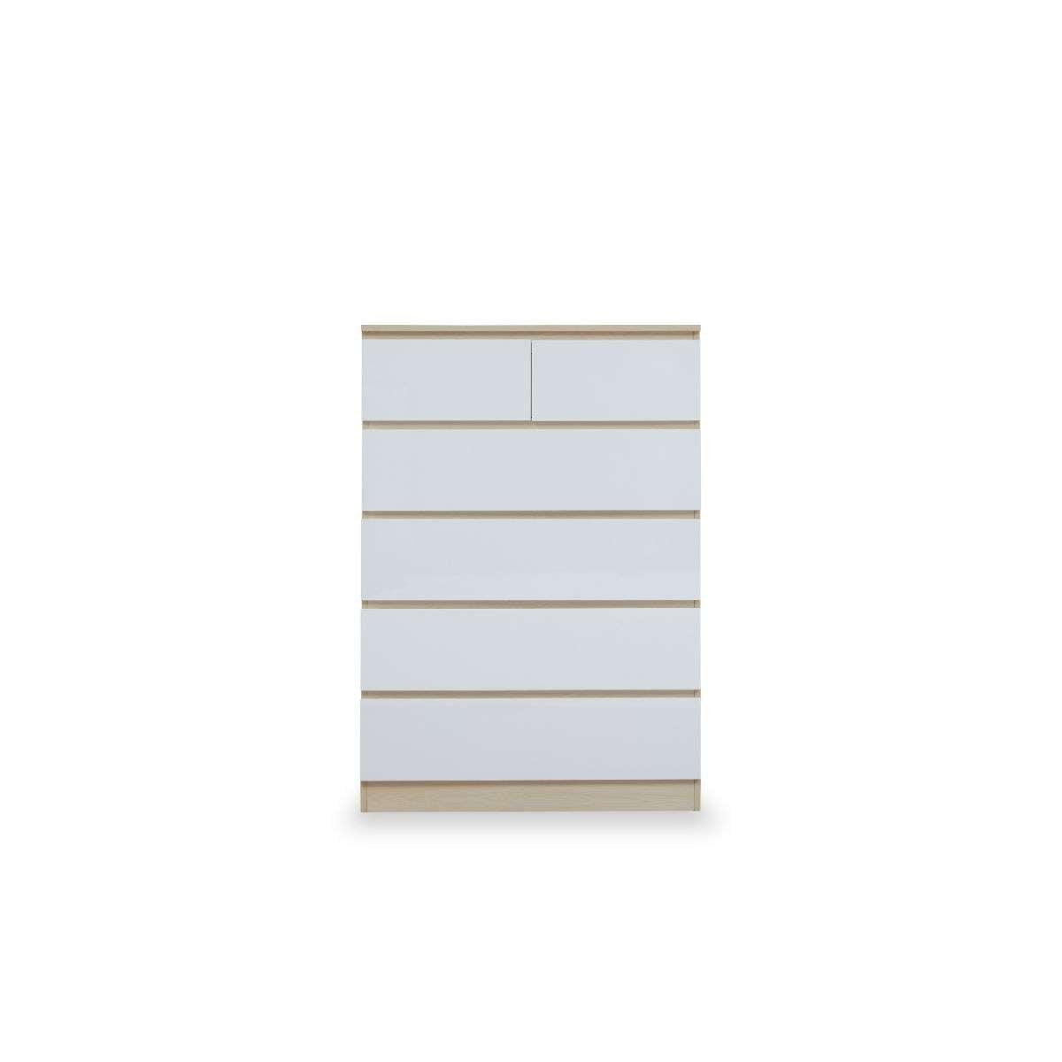 Jolt Tallboy Drawers - Natural/White