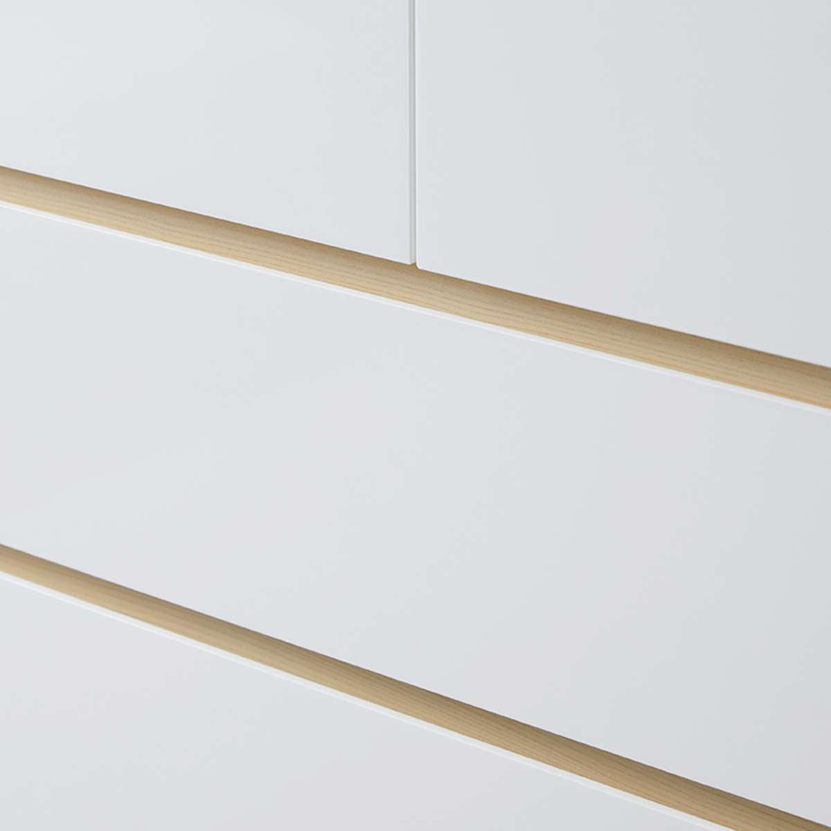 Jolt Tallboy Drawers - Natural/White