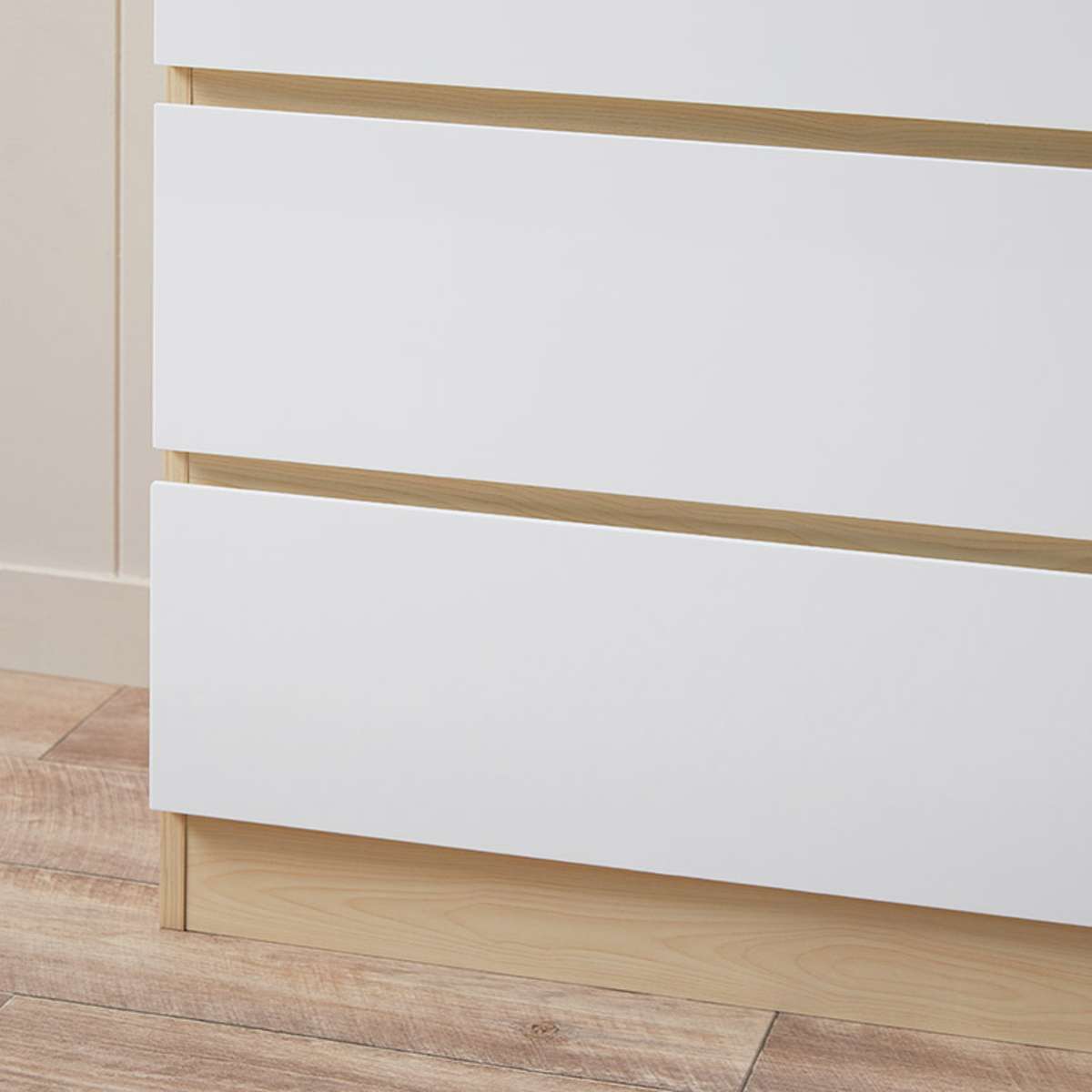 Jolt Tallboy Drawers - Natural/White