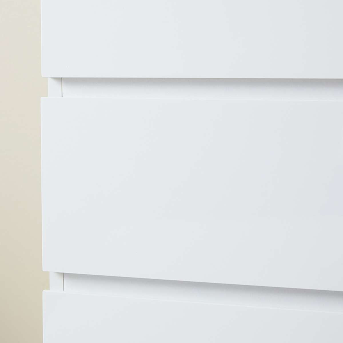 Jolt Six Drawer - Slim - White