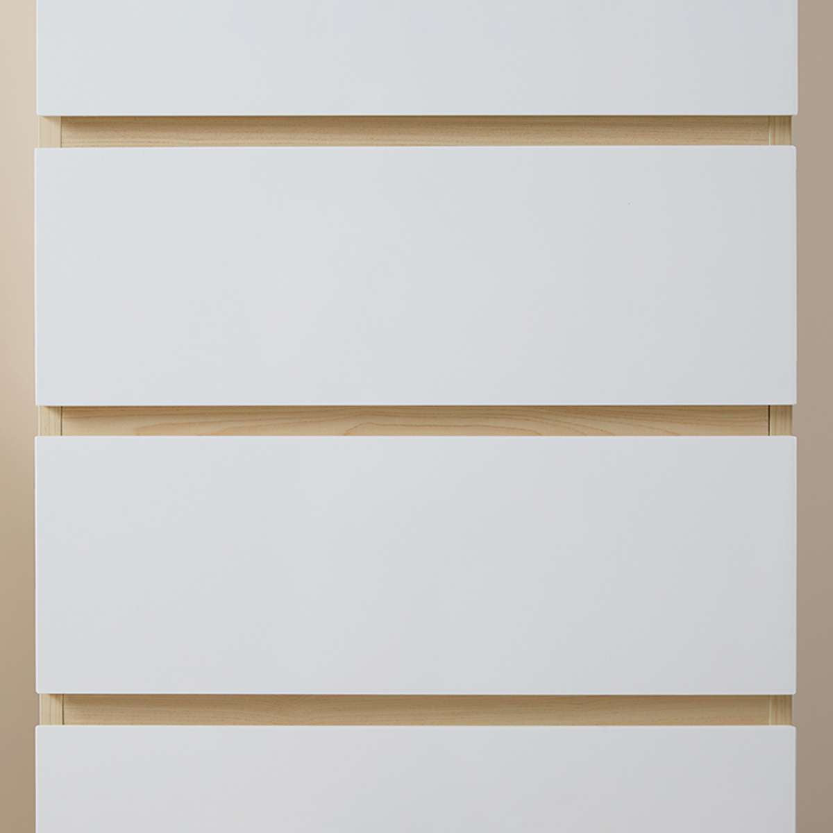 Jolt Six Drawer - Slim - Natural / White