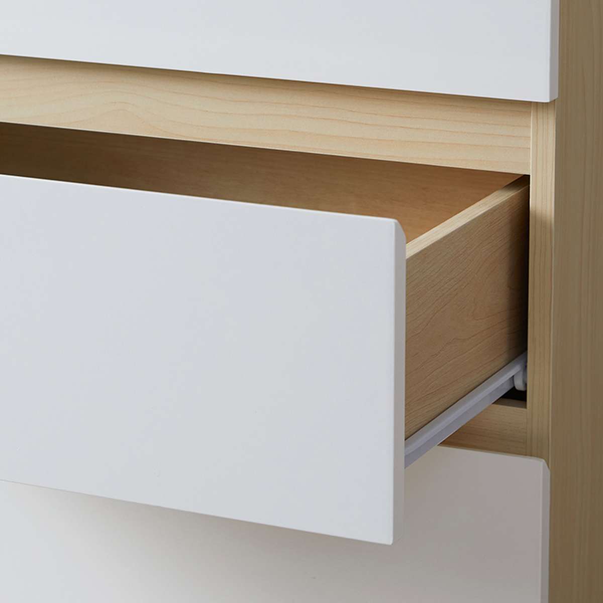 Jolt Six Drawer - Slim - Natural / White