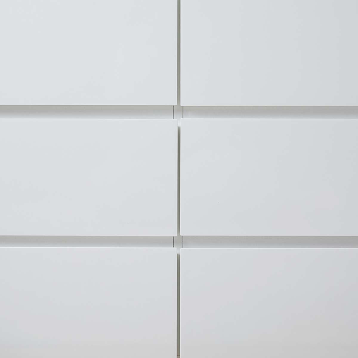 Jolt Six Drawer - Wide - White