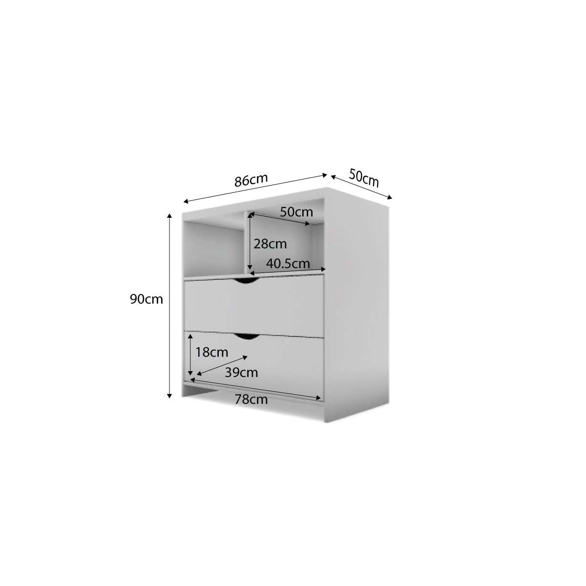 Brooklyn Change Table - White