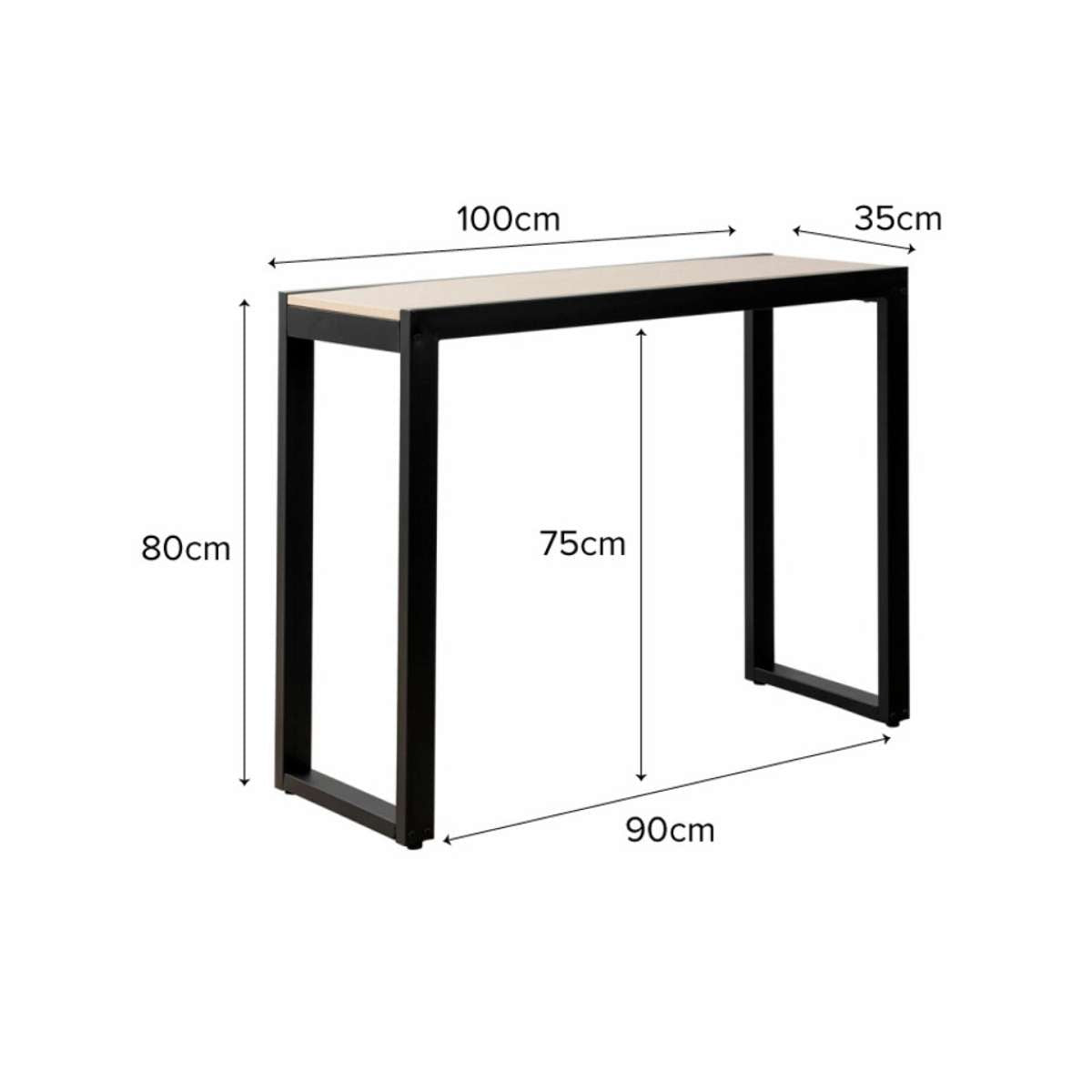 Porto Console Table - Black