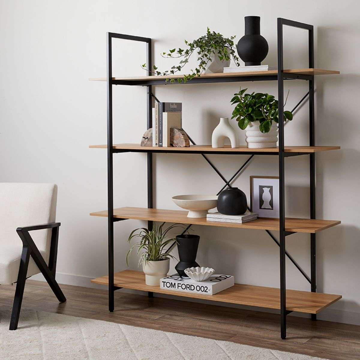 Porto Bookcase - Black