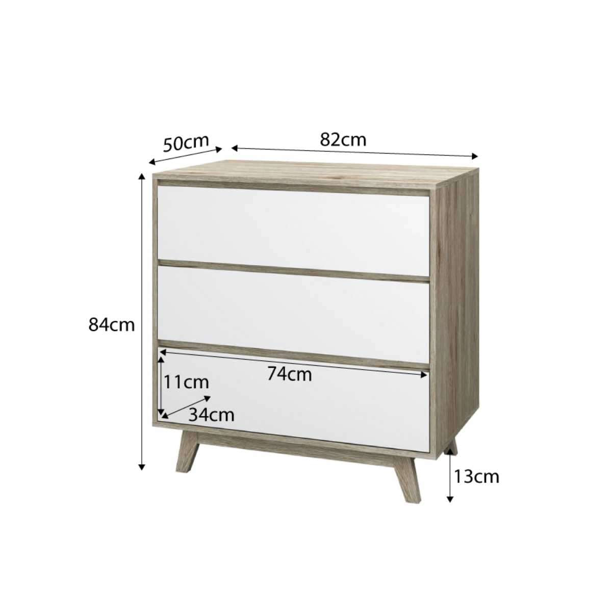 Jesse Three Piece Change Table Set