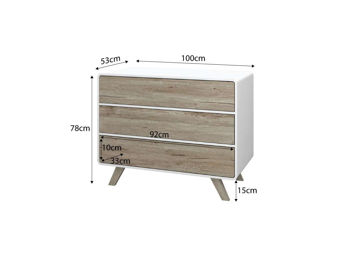 Kennedy Three Drawer