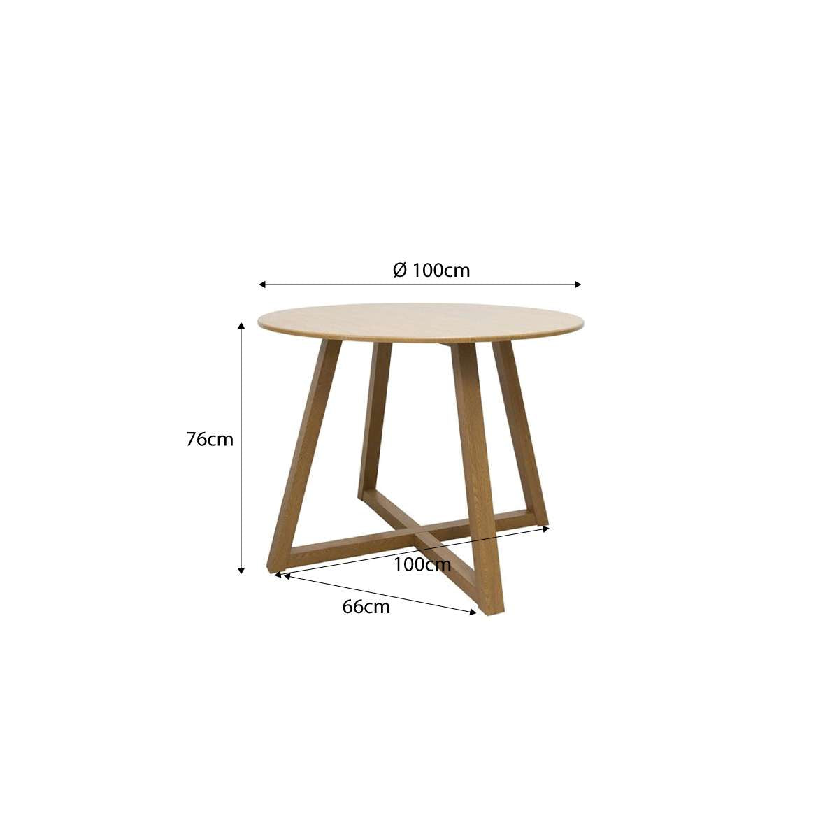 Avalon Natural Four Seater Dining Set