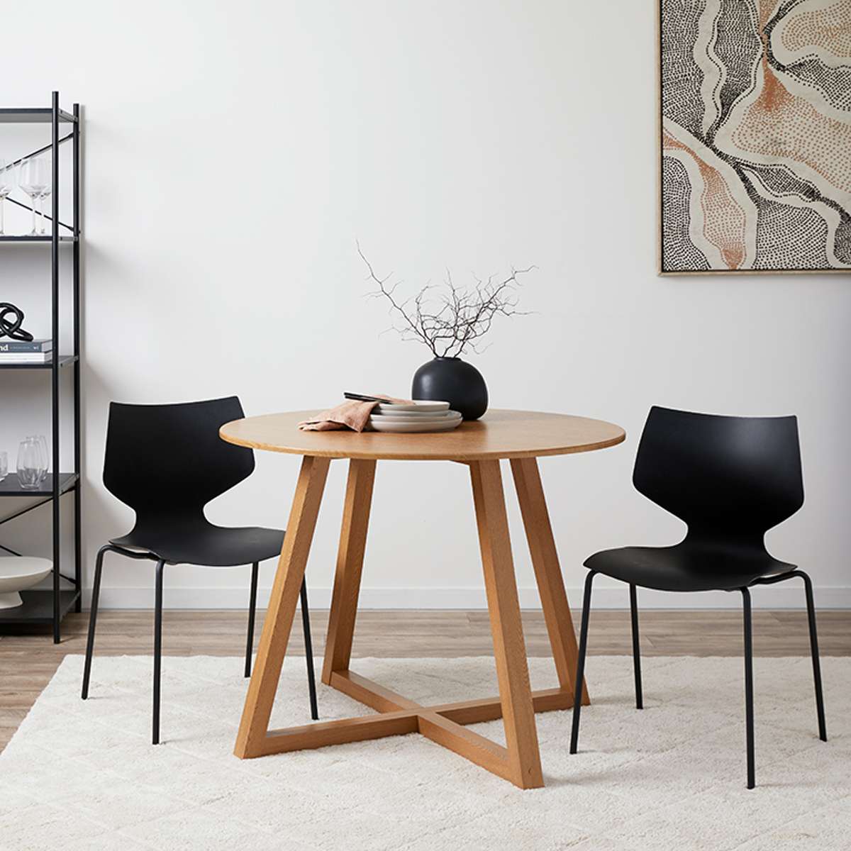 Avalon Natural Four Seater Dining Set