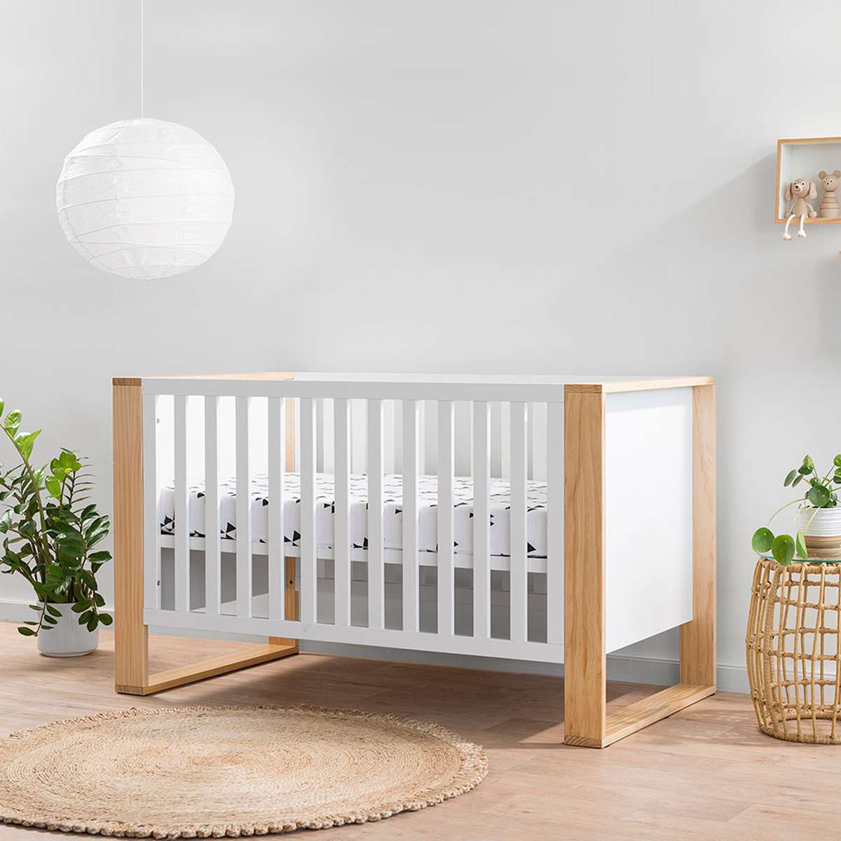 Boston White/Natural 3-in-1 Cot Conversion Bundle
