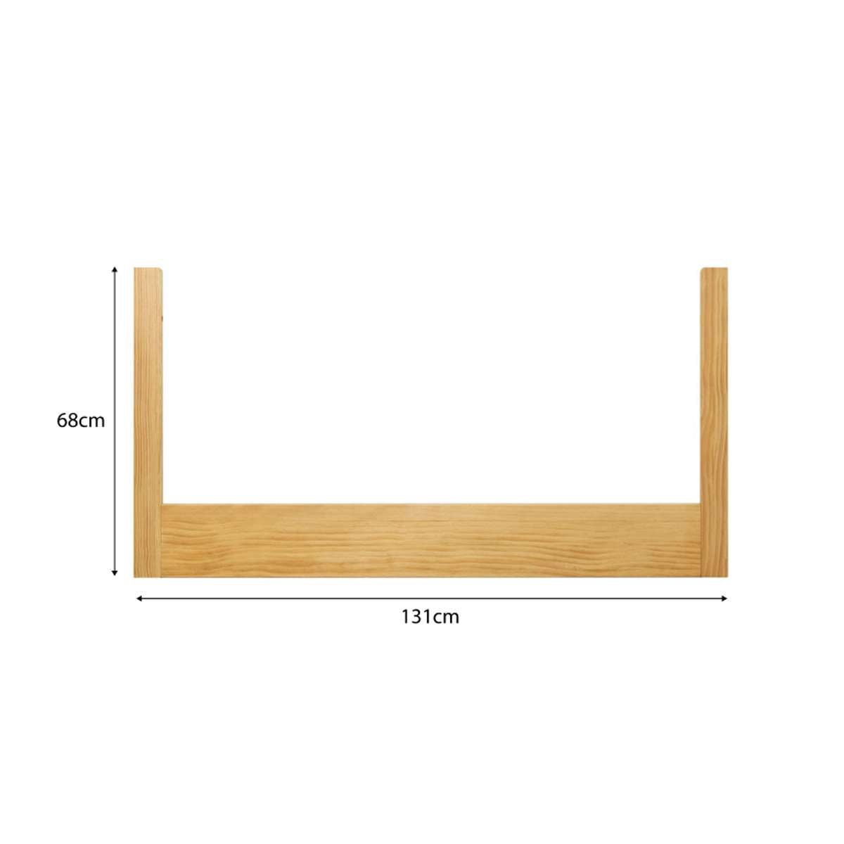 Aspen Cot Toddler Bed Conversion - Natural