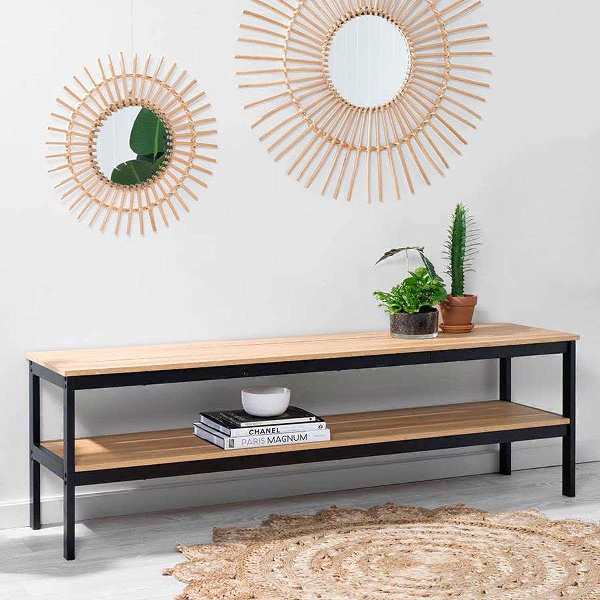 Porto Entertainment Unit - Black