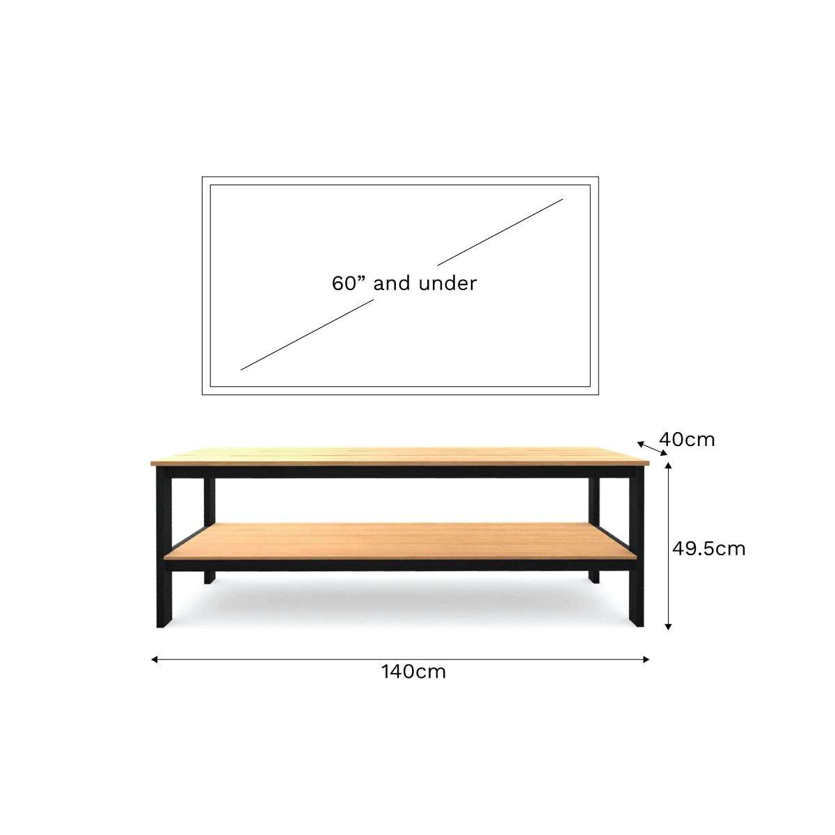 Porto Entertainment Unit - Black