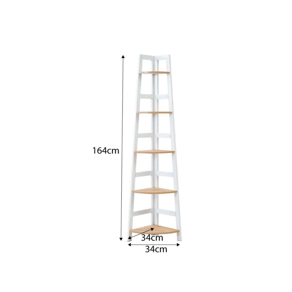 Porto Corner Shelves - White