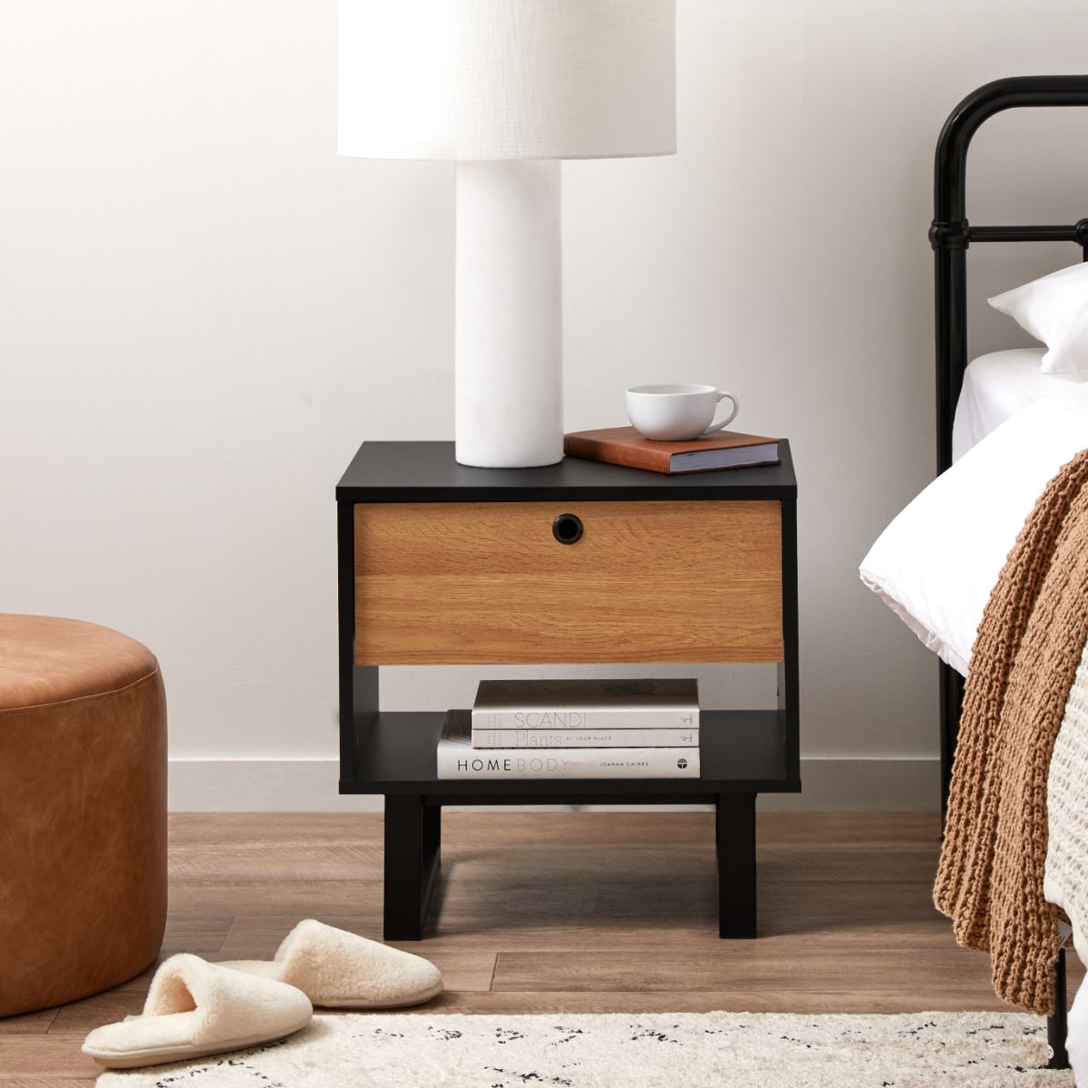 Parker Bedside Table - Black