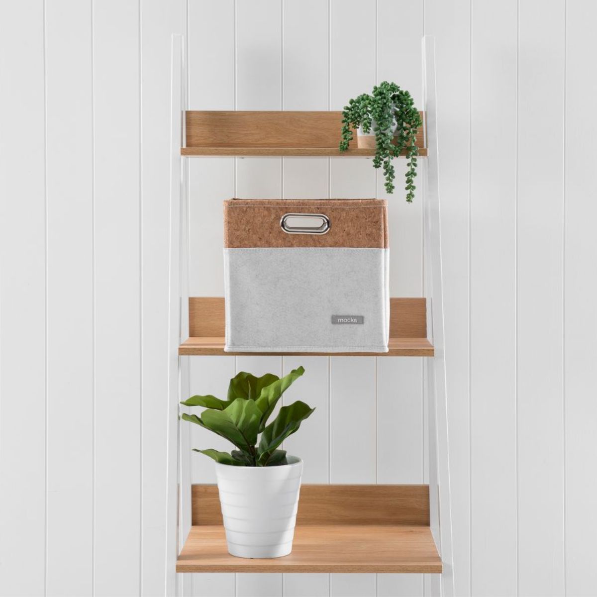Loryn Cube Basket - White | Home Storage