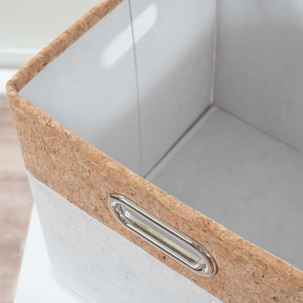 Loryn Cube Basket - White | Home Storage