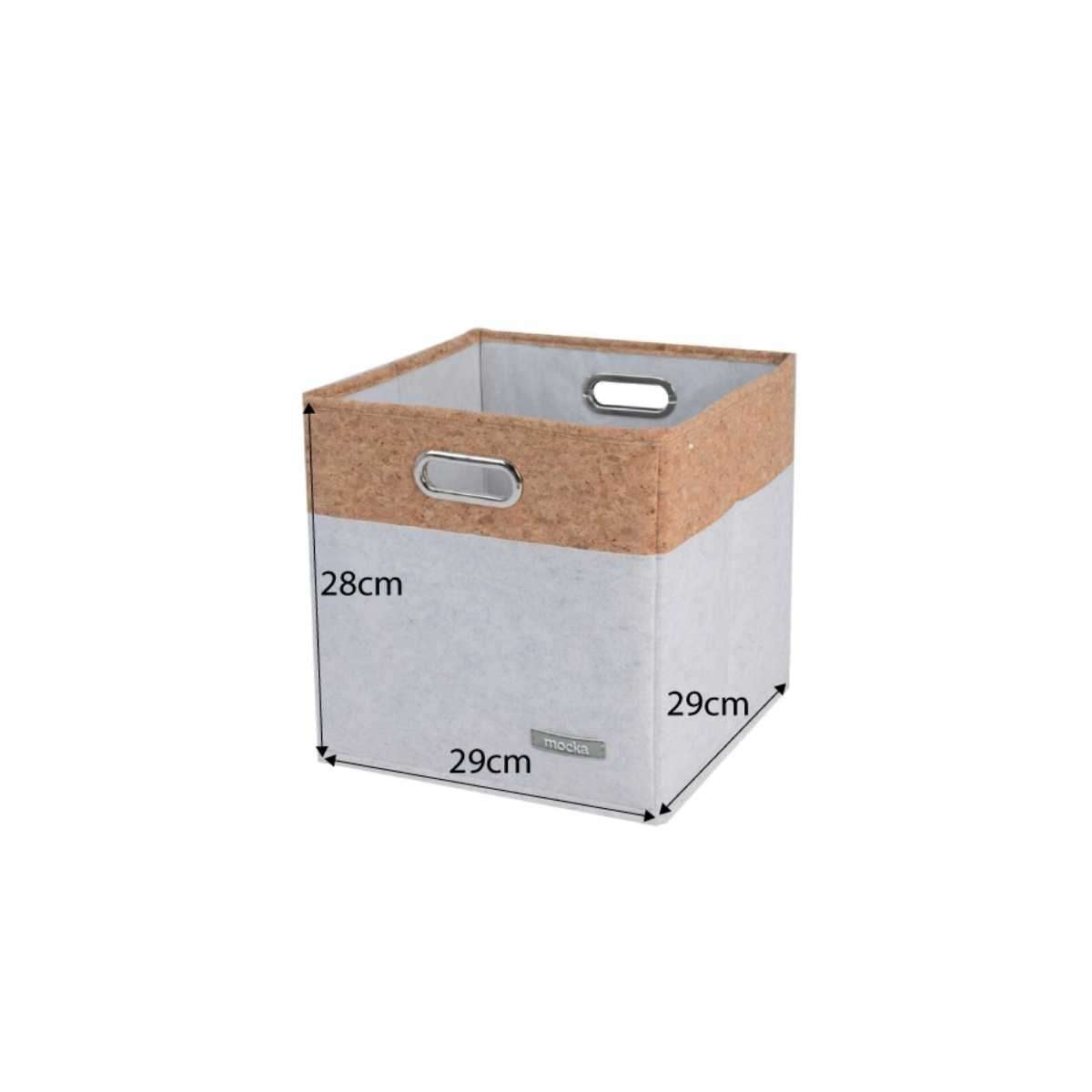 Loryn Cube Basket - White | Home Storage