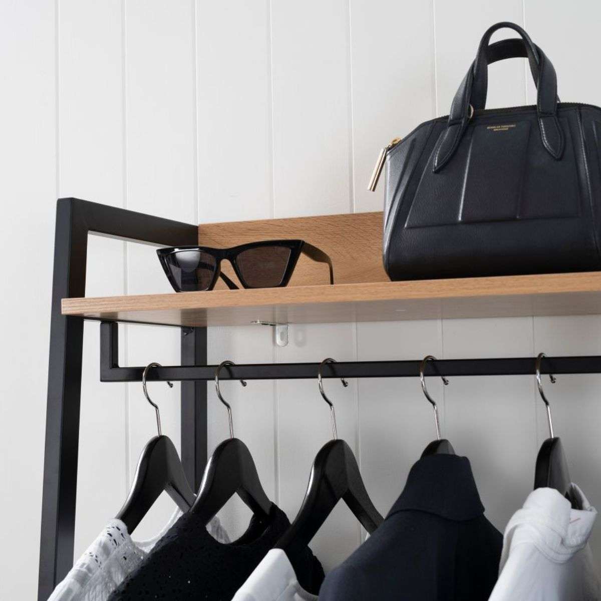 Porto Storage With Shelf - Black