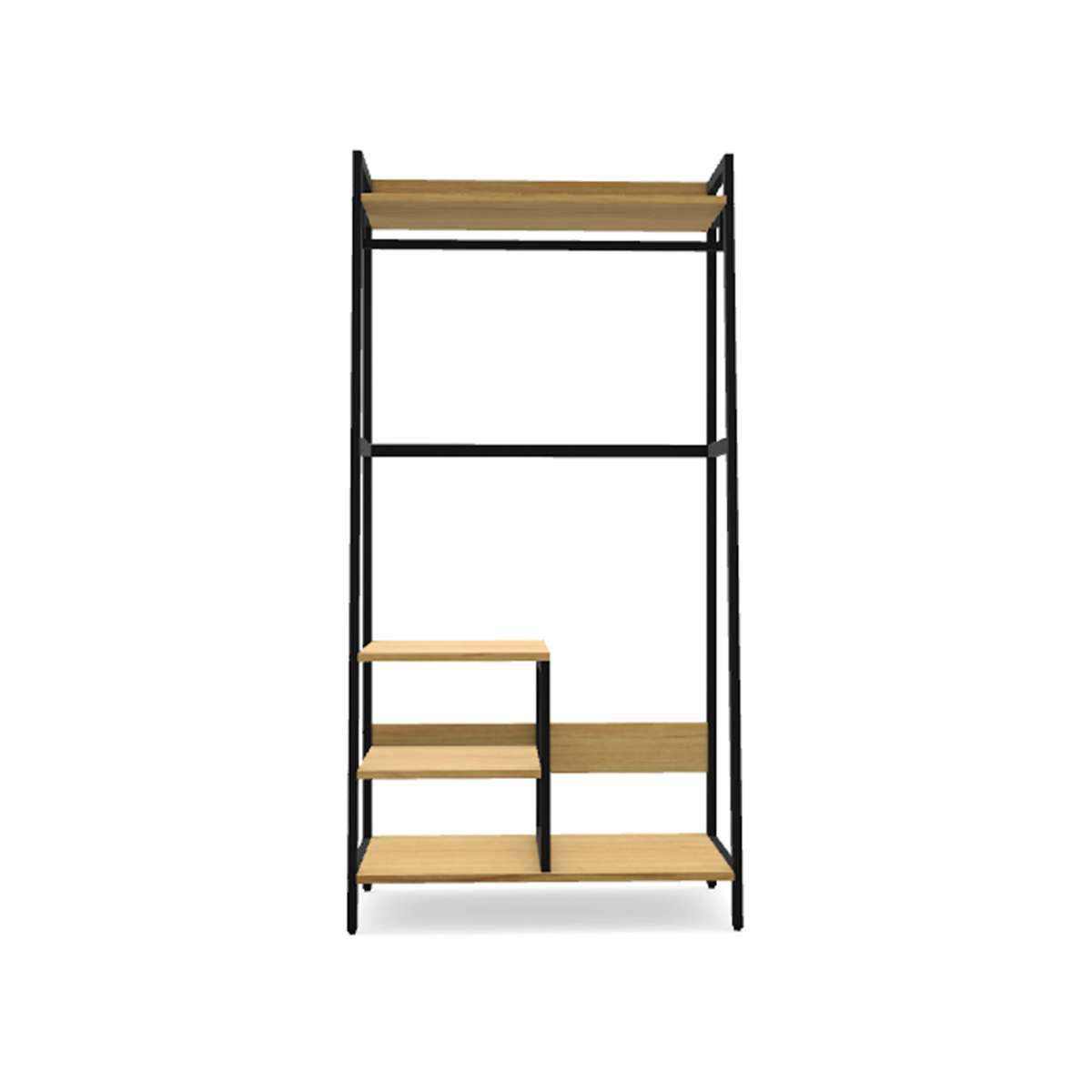 Porto Storage With Shelf - Black