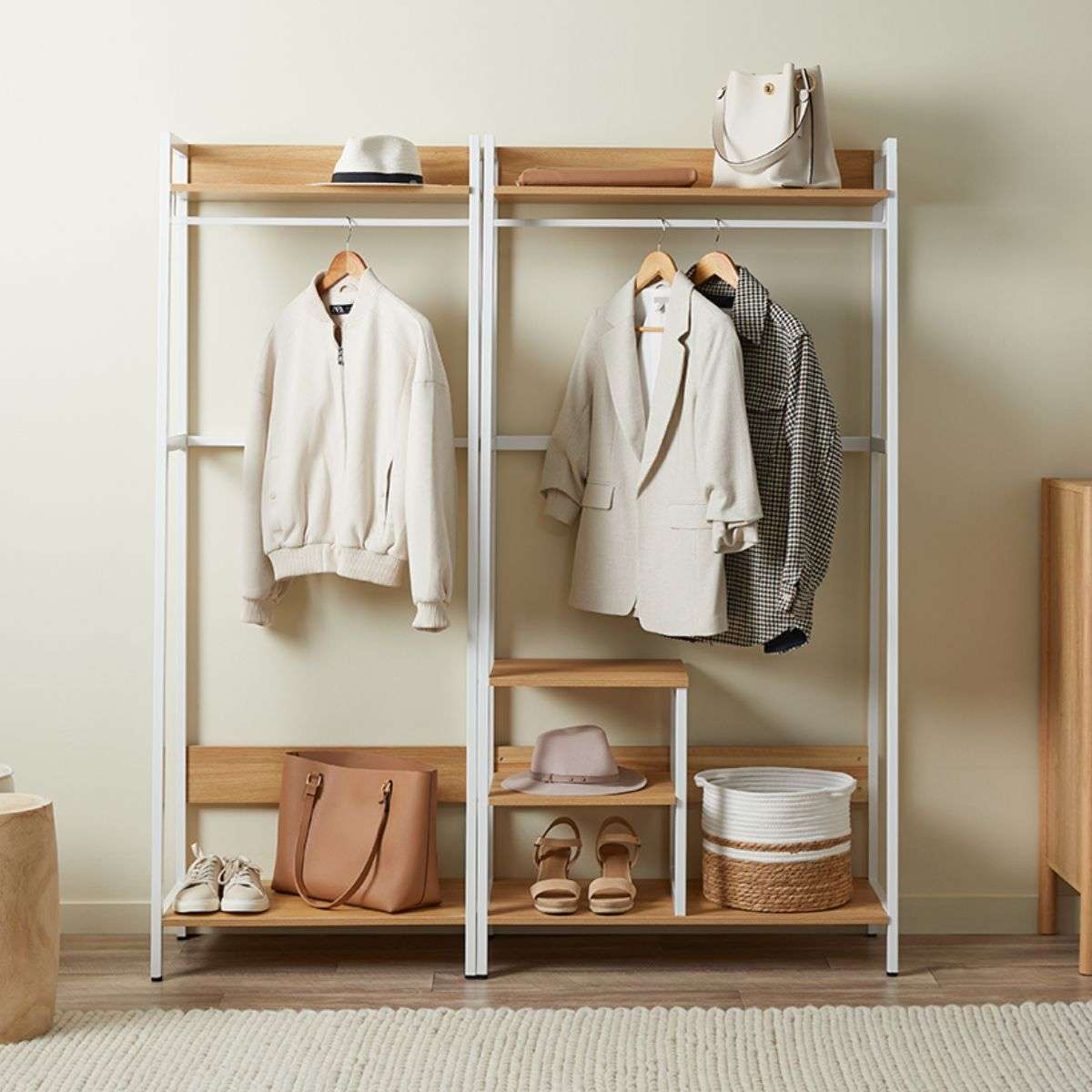 Porto Storage With Shelf - White