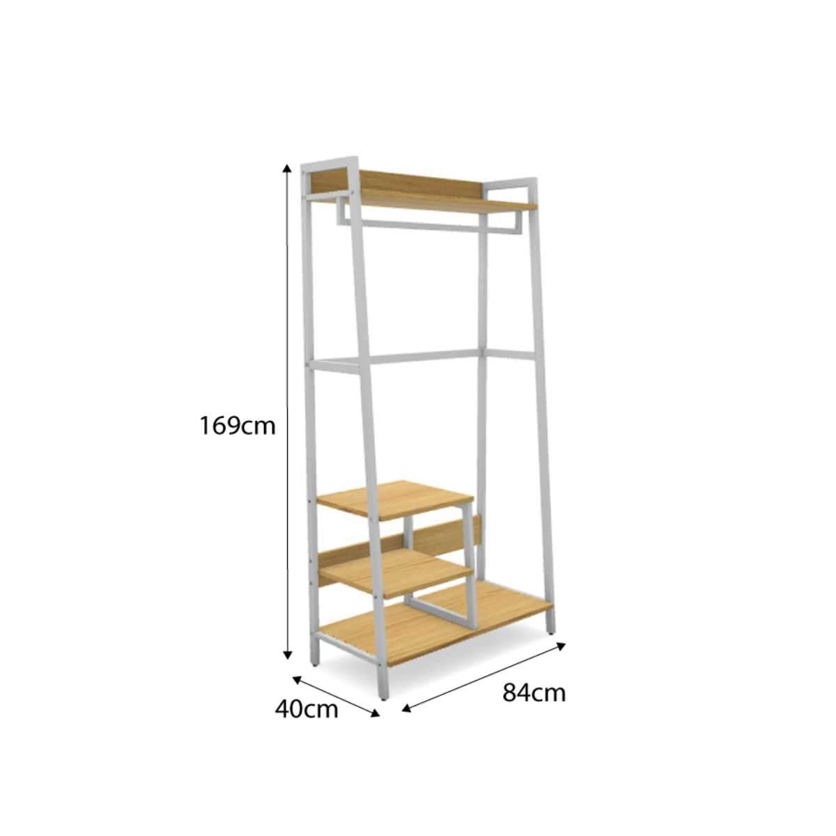 Porto Storage With Shelf - White