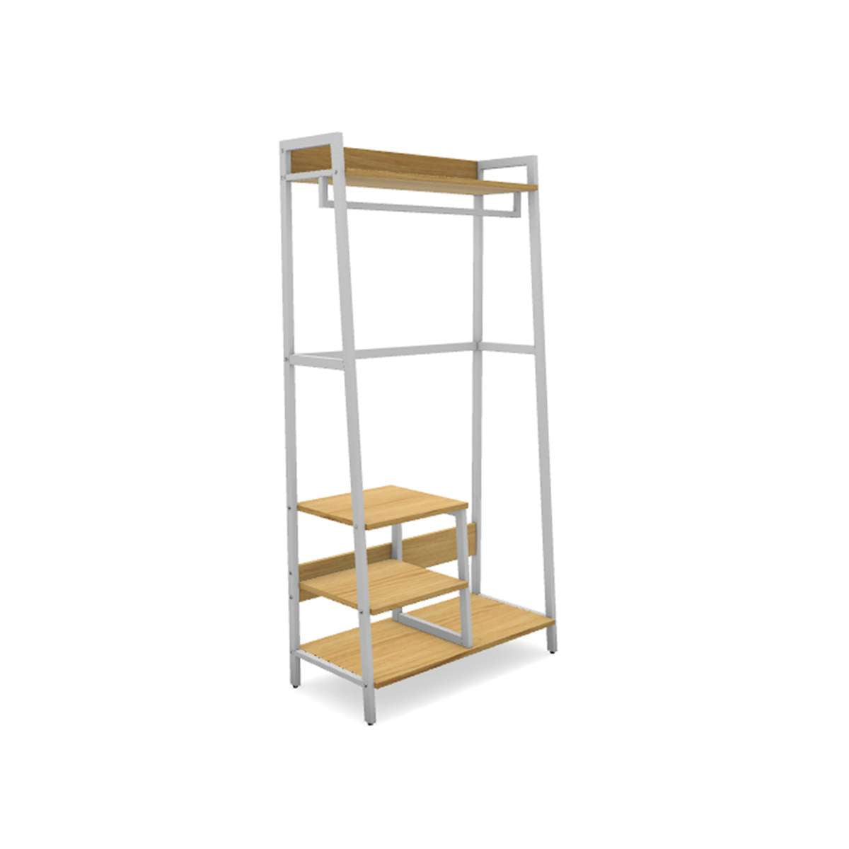 Porto Storage With Shelf - White