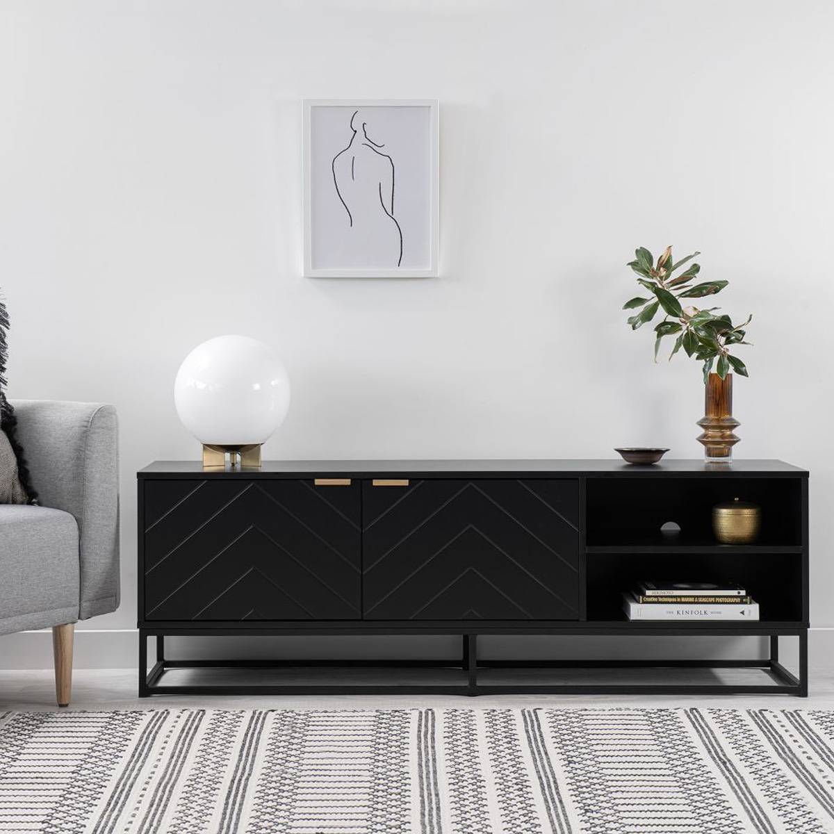Inca Entertainment Unit - Black