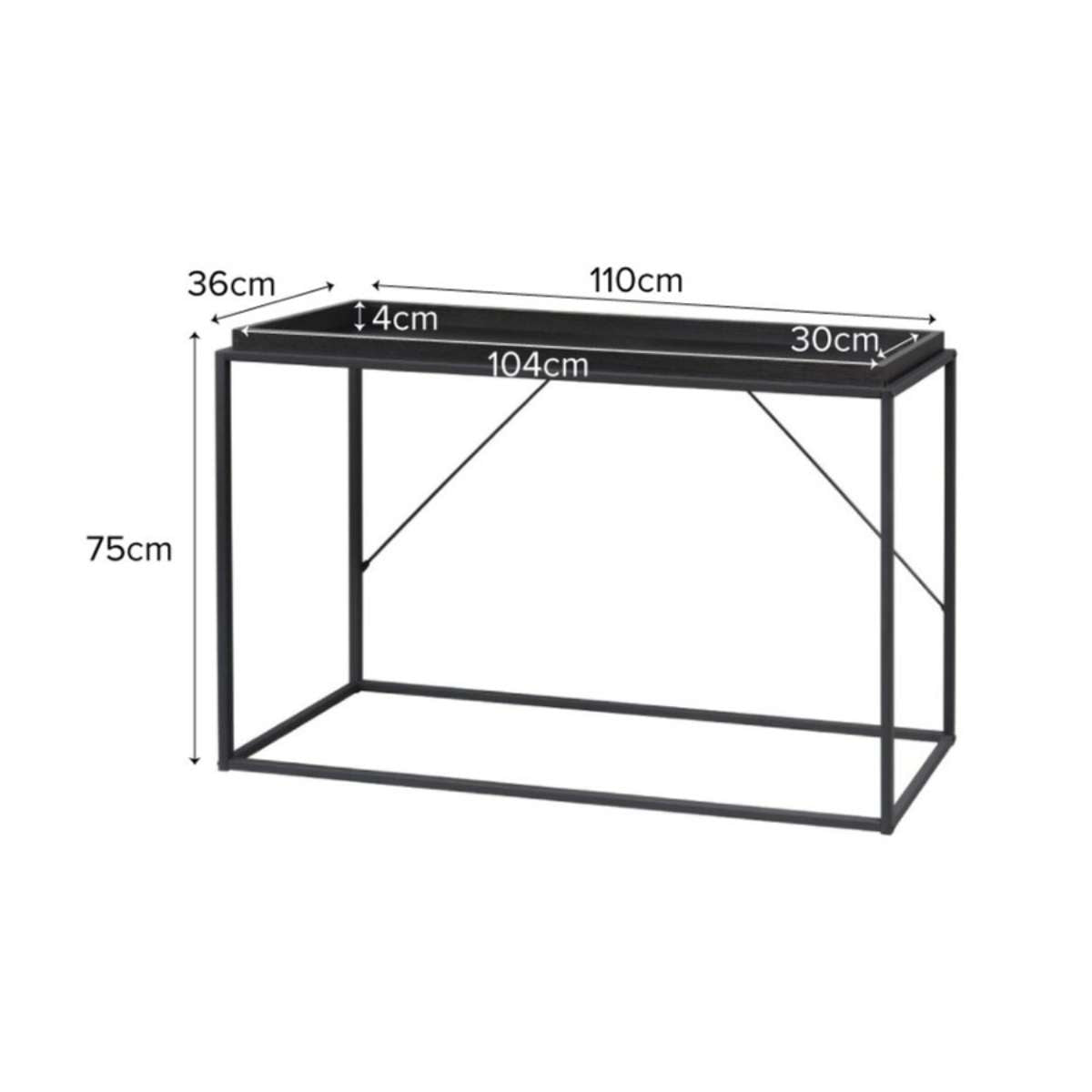 Zander Tray Console Table
