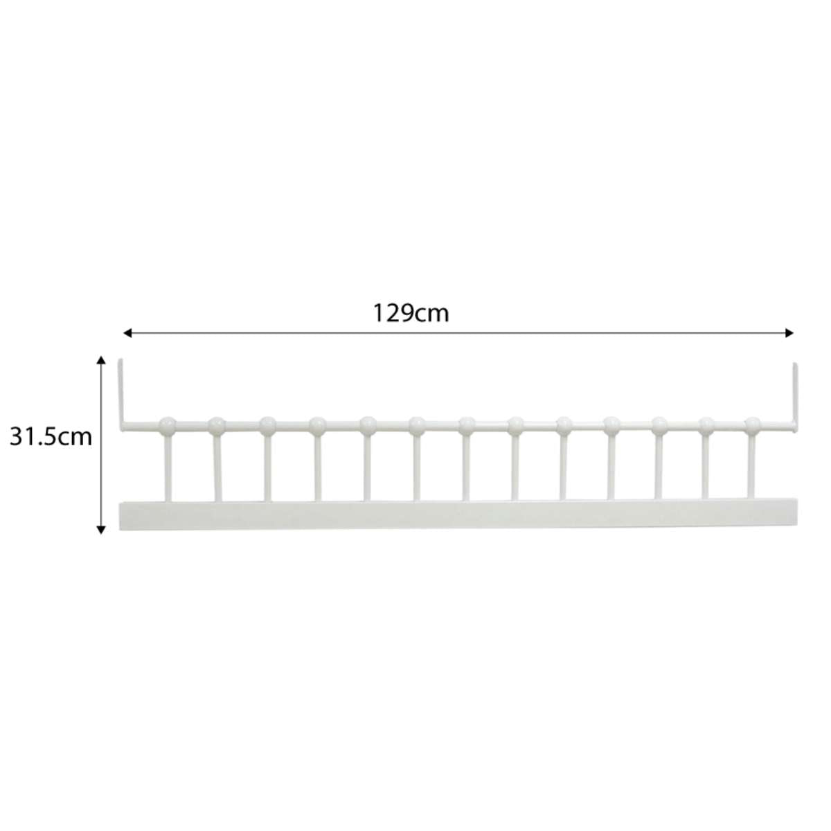 Sonata Cot Toddler Bed Conversion - White