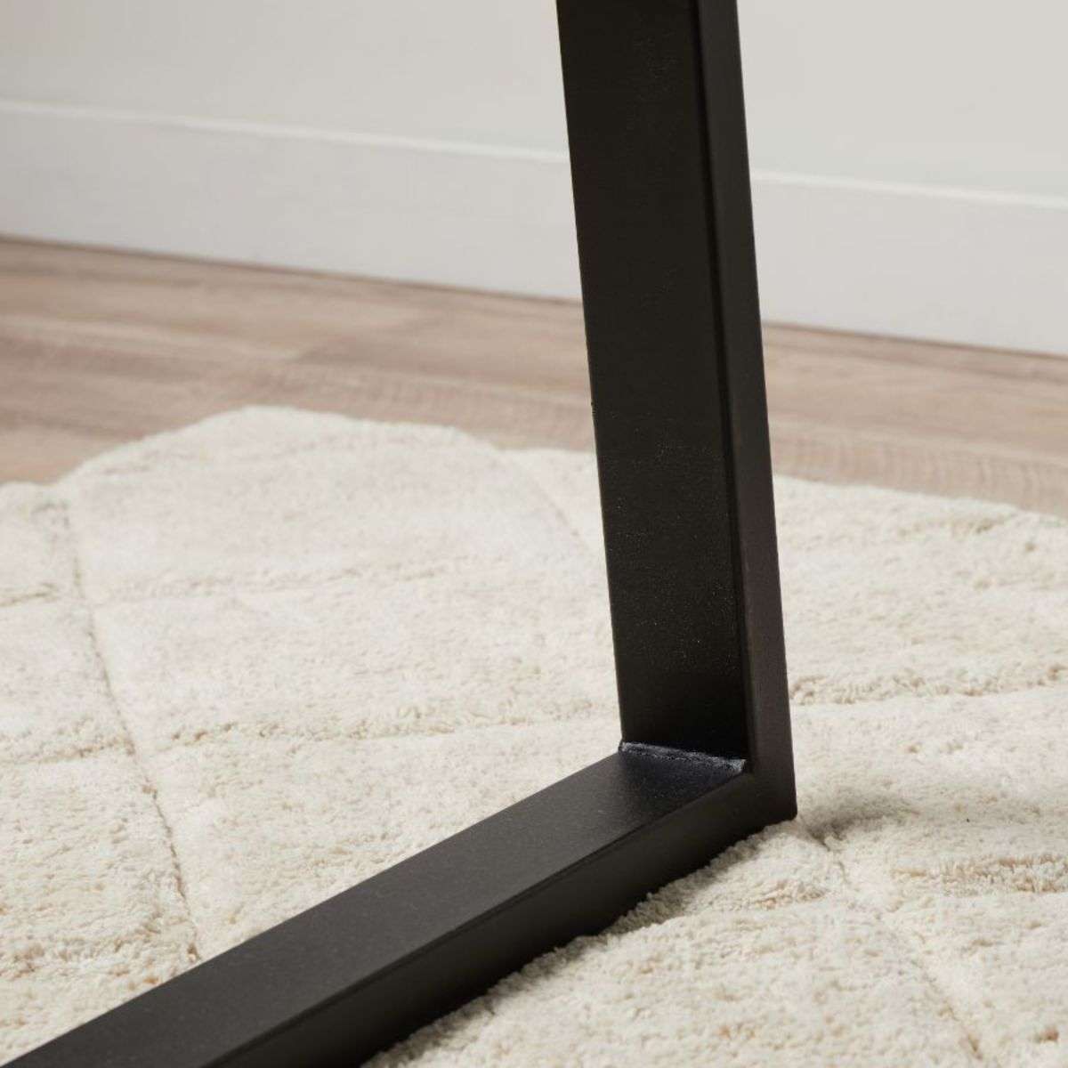 Zander 6 Seater Dining Table - Black