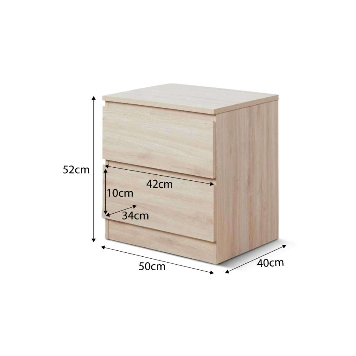 Jolt Bedside Table - Natural