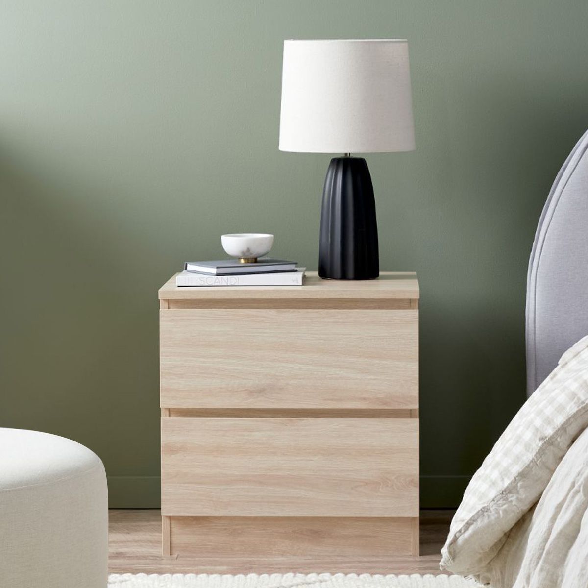 Jolt Bedside Table - Natural