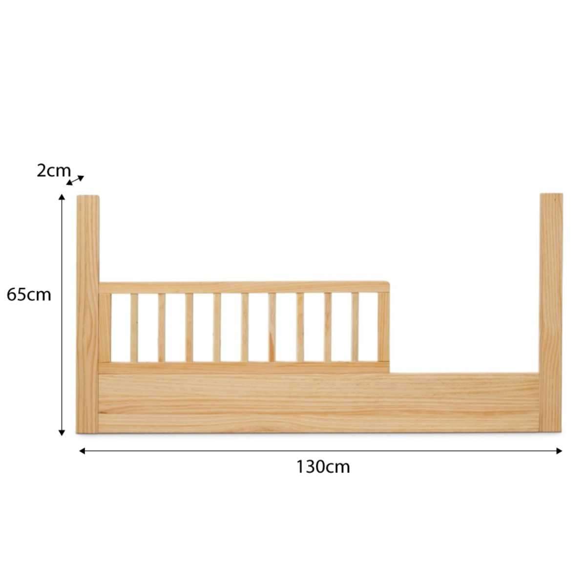 Aspiring White/Natural 3-in-1 Cot Natural Conversion Bundle